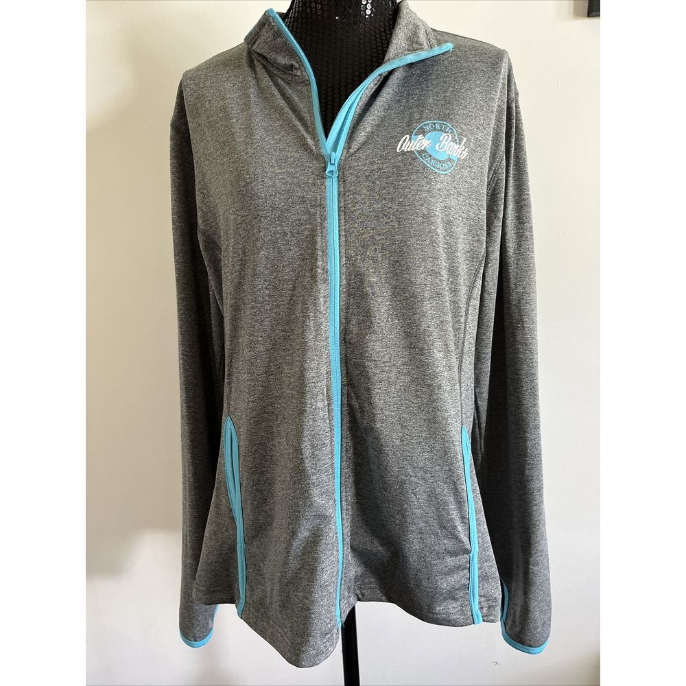 Coconut Creek North Carolina Outer Banks Zip Up Jacket Size XL